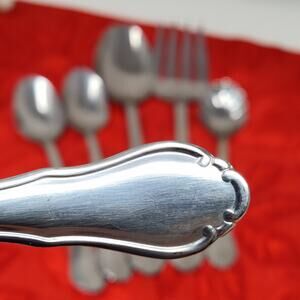 7X Serving Hampton Silversmiths Shelby Stainless Steel Serving Pcs